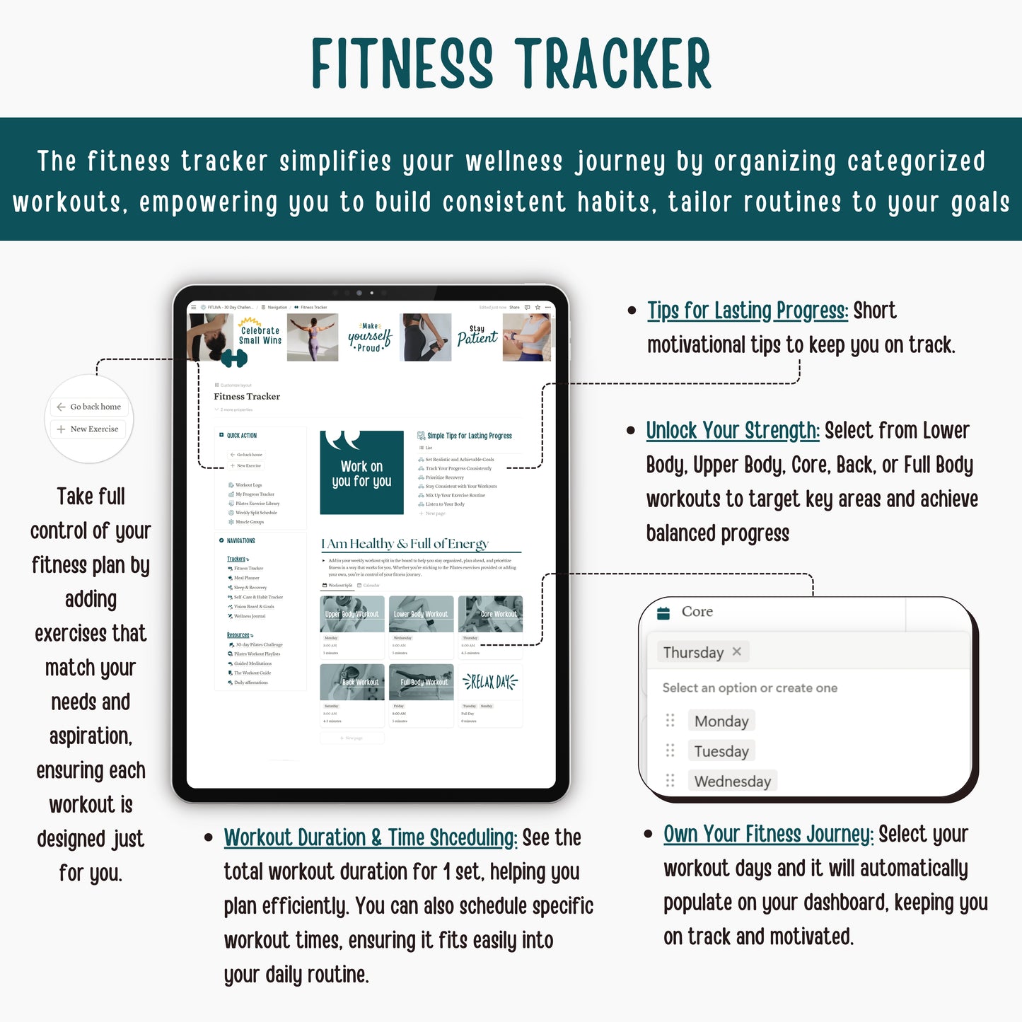 Fitness & Wellness Planner (Full Edition - 5 Resources)